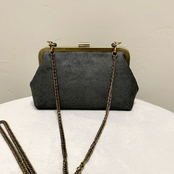 Handmade Real Hair-on-horsehide Push-lock Clutch/Shoulder/Crossbody/Evening Bag - Picture 12 of 16